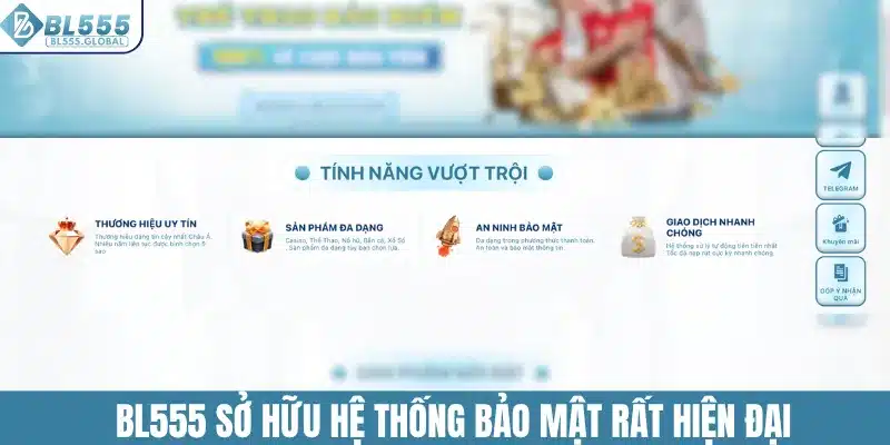 BL555 sở hữu hệ thống bảo mật rất hiện đại