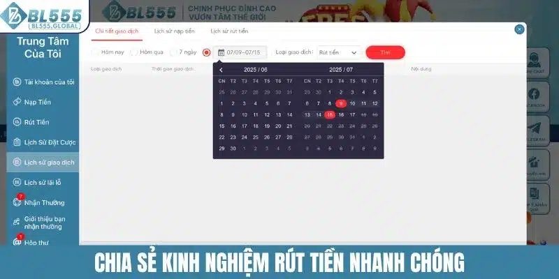 Chia sẻ kinh nghiệm rút tiền nhanh chóng