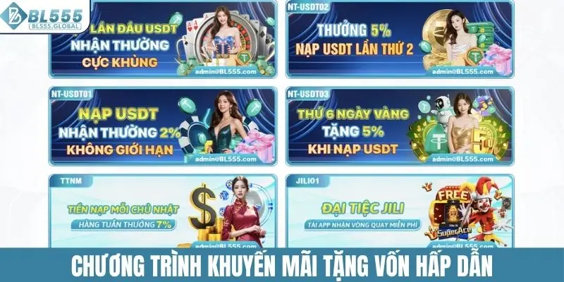 Chương trình khuyến mãi tặng vốn hấp dẫn