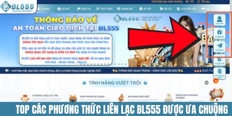 Top các phương thức liên lạc BL555 đang được ưa chuộng