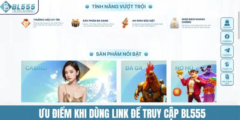 Ưu điểm khi dùng link để truy cập BL555